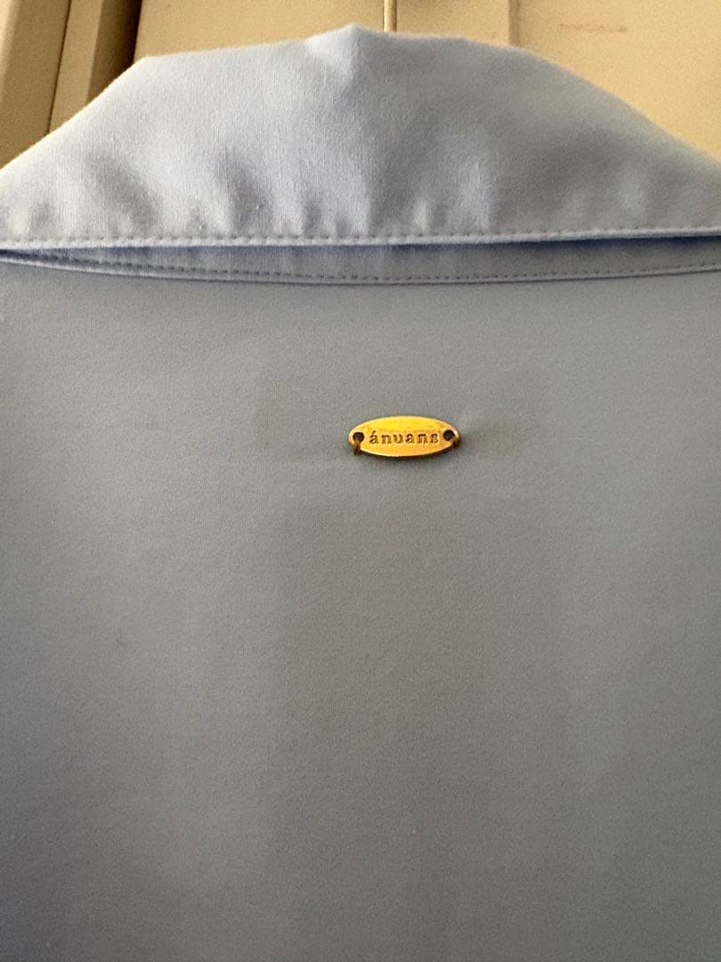 【美品】anuans スタンダートシャツ　SAX 25AW