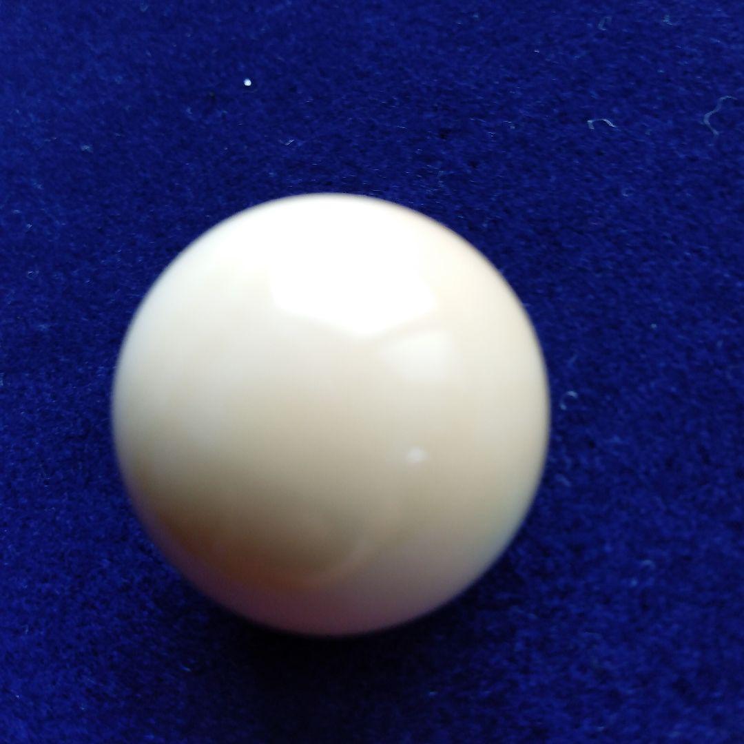 鯨歯　マッコウクジラ　牙玉　ルース　約22.5㎜　片穴約7㎜