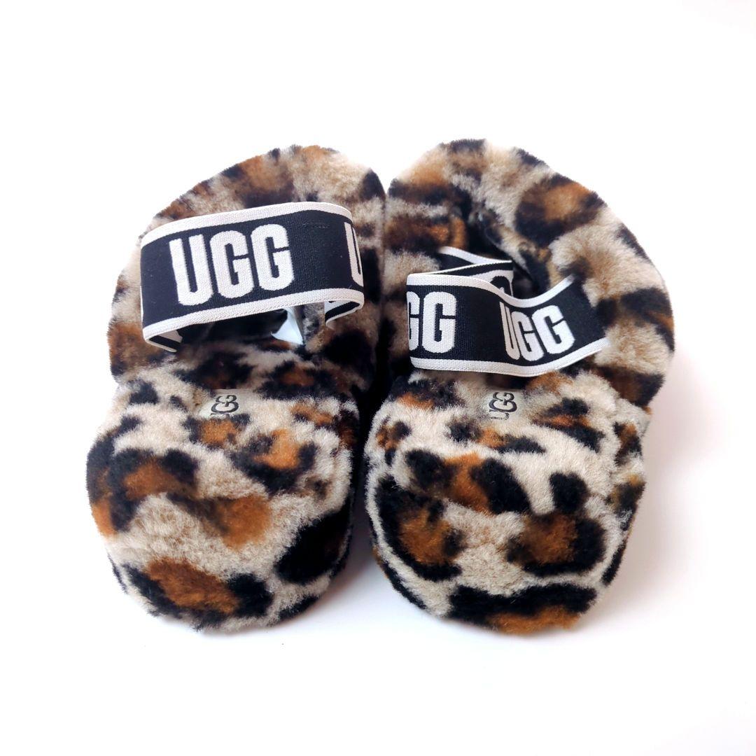 UGG FLUFF YEAH SLIDE　24cm 　レオパード　　24cm