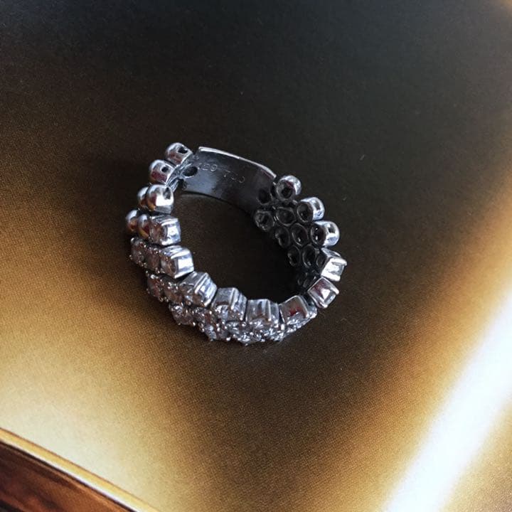 天然ダイヤモンドリング K18ホワイトゴールド