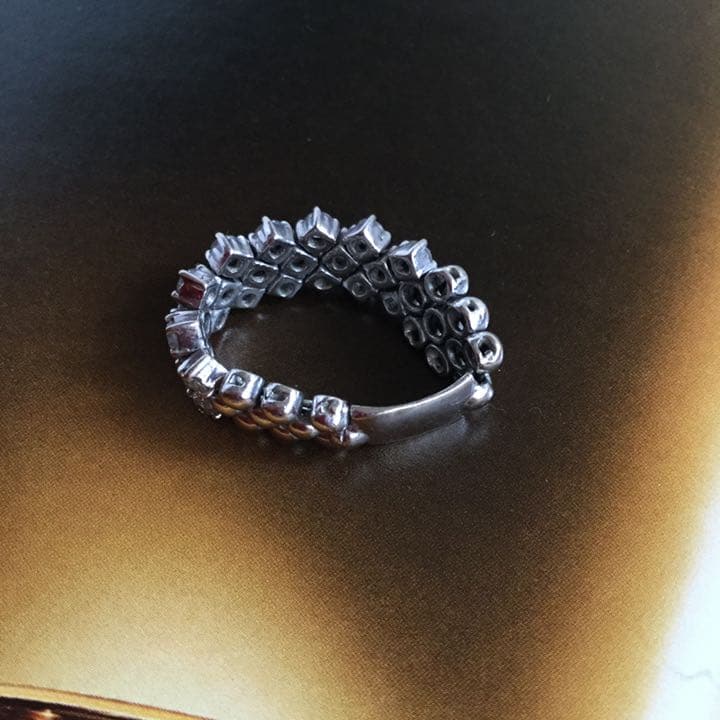 天然ダイヤモンドリング K18ホワイトゴールド