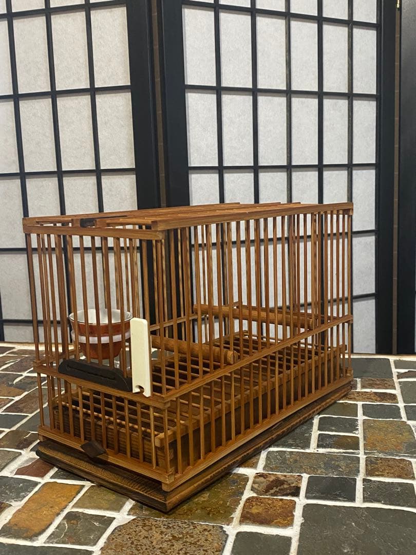 メジロ籠➕飼場(寝かせ)桶