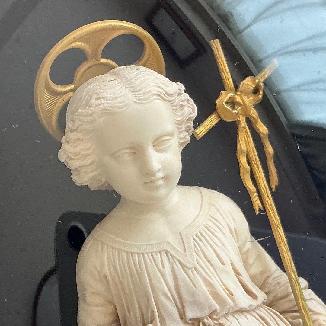 【希少】フランスアンティーク　美しい幼子イエス　メダイヨン　彫刻　レリーフ