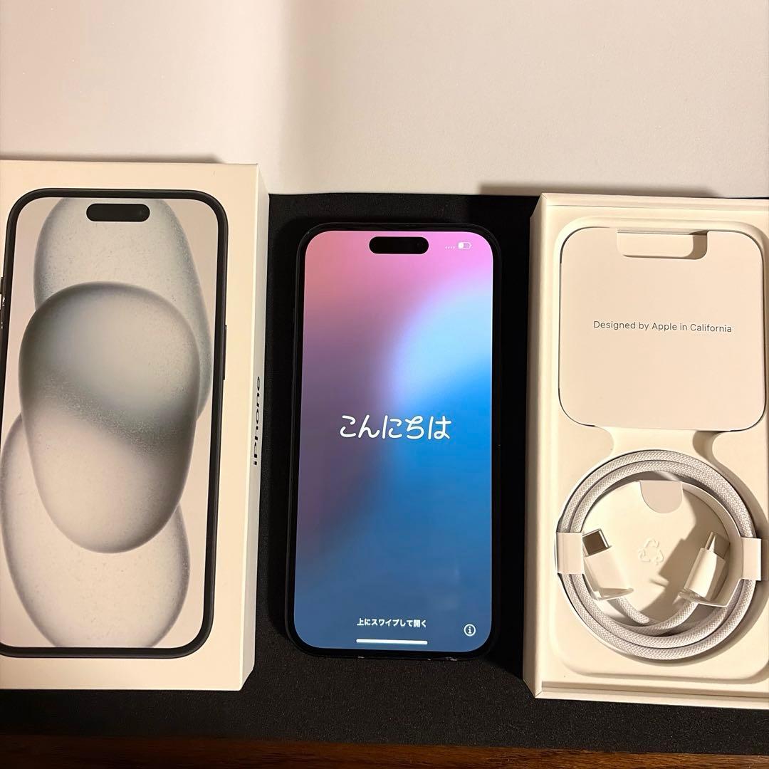 Apple iPhone 15 ブラック　128GB SIMフリー