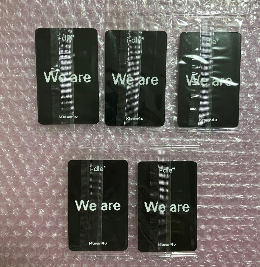 i-dle ktown4u ケタポ サイン会 特典トレカ We are 5枚