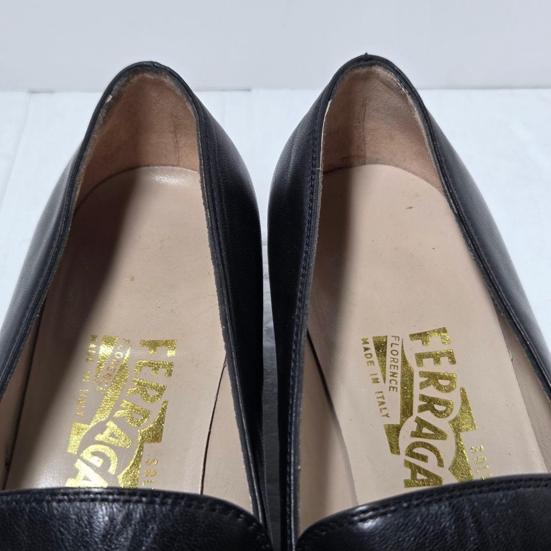 【極美品】Ferragamo ローファー ガンチーニ 24cm ブラック