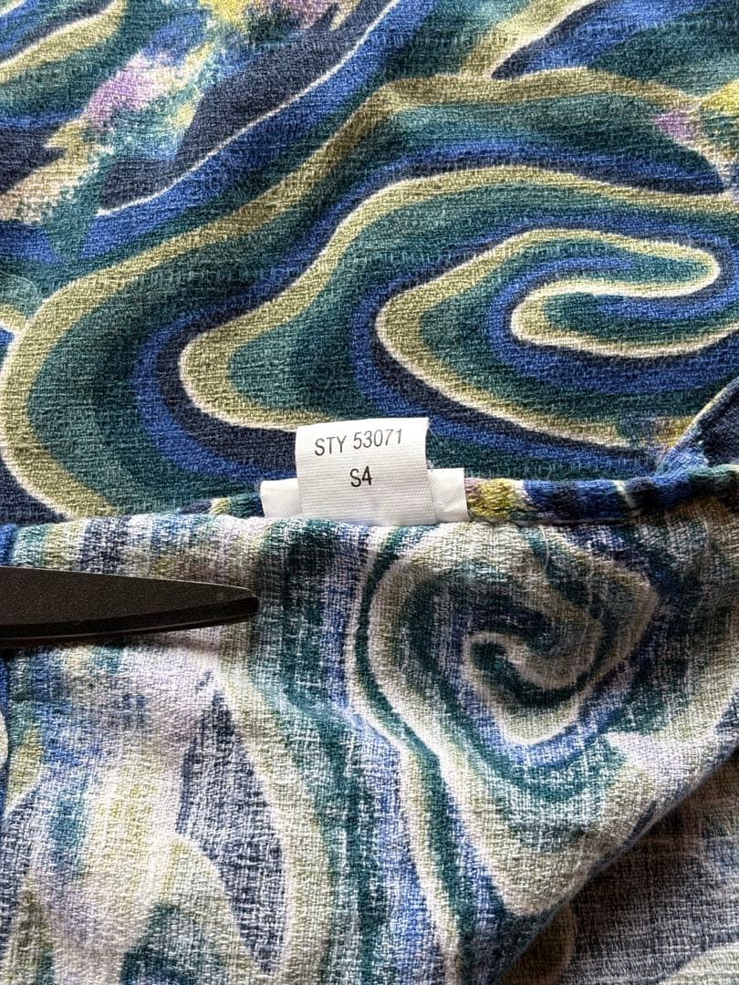 希少 美品 L 90s パタゴニア 渦巻き ACシャツ JAVA FISH