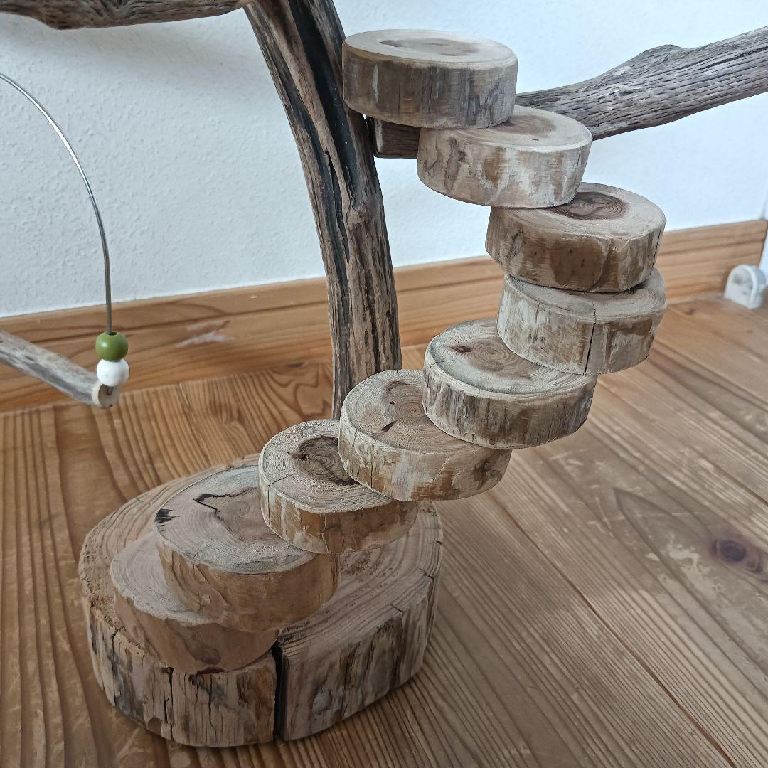 バードアスレチックジム ⑩ 天然木 自然木 流木 インコ おもちゃ