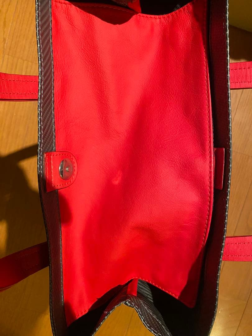 限定モデル　テクノモンスター　トートバッグ カーボンファイバー カーフレザー