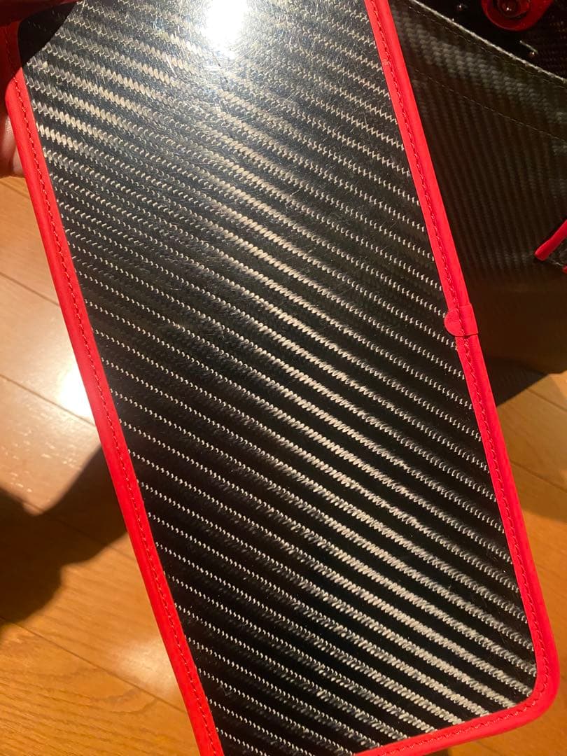 限定モデル　テクノモンスター　トートバッグ カーボンファイバー カーフレザー