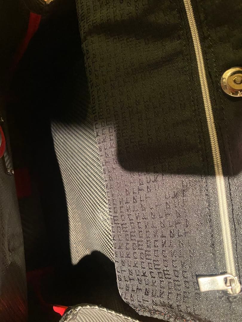 限定モデル　テクノモンスター　トートバッグ カーボンファイバー カーフレザー