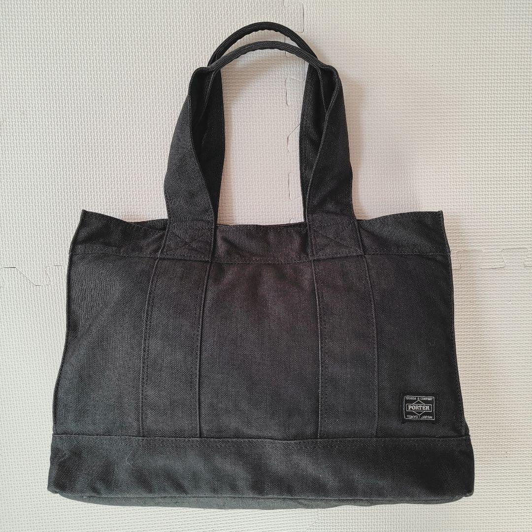 【美品】PORTER ポーター スモーキー トートバッグ　ブラック　黒　A4収納