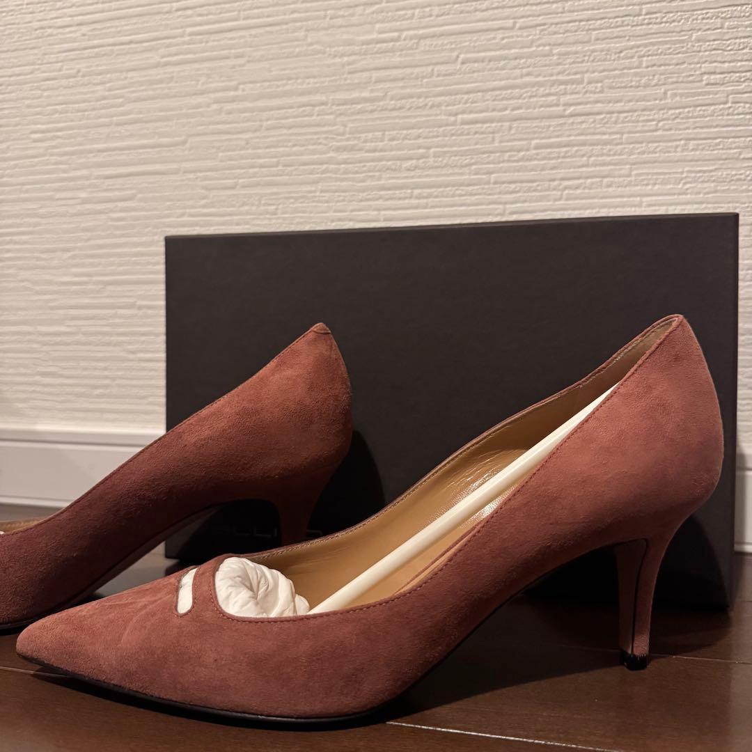 PELLICO ブラウン スエード ハイヒール