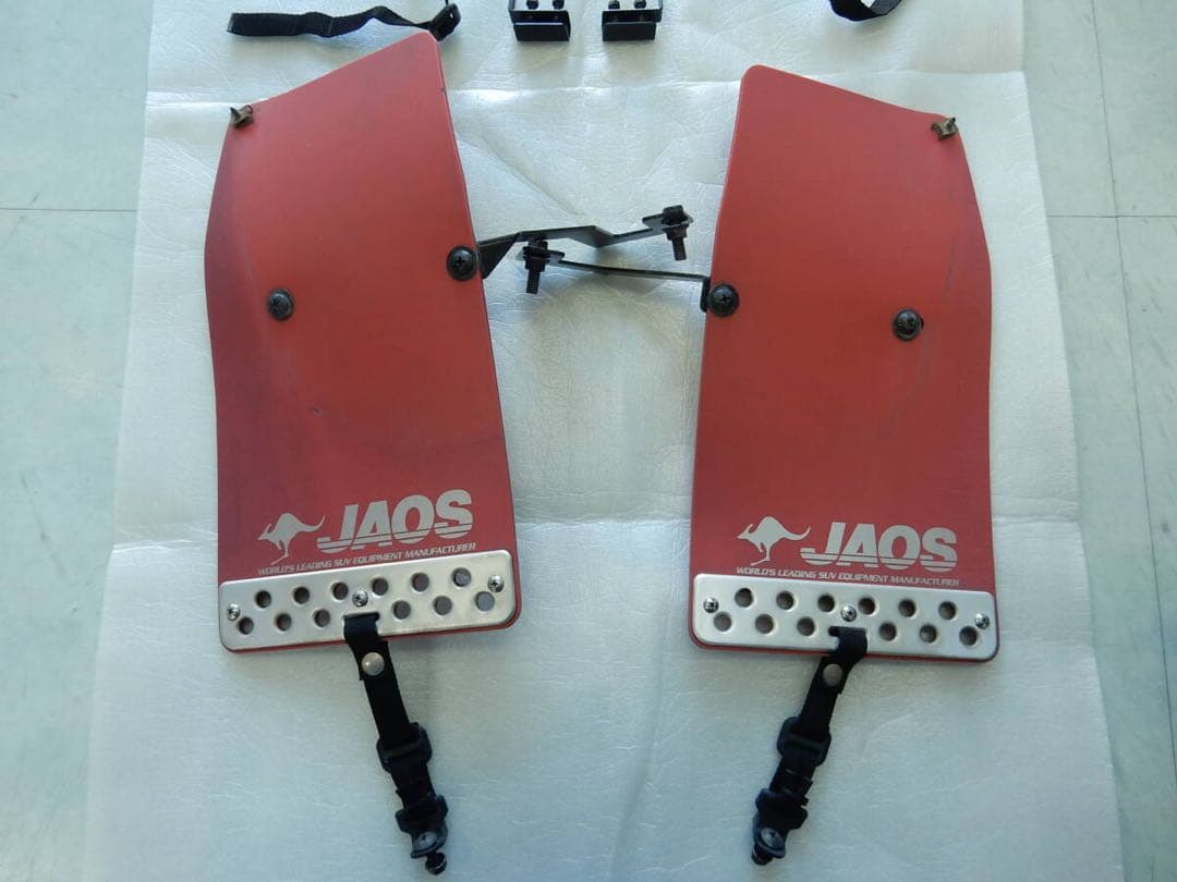 JAOS ジャオス マッドガード マッドフラップ 赤 JB23 ジムニー 泥除け