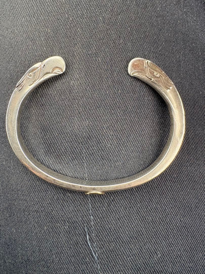 ゴローズ　顔ブレス　サイズS 上金　先金　フェザー　イーグル　メタル　クロス