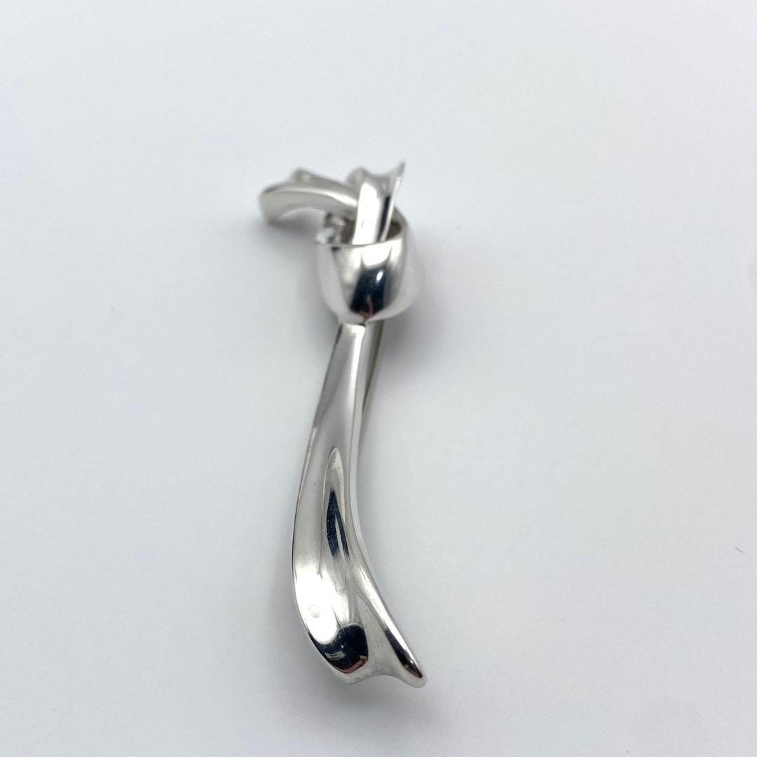 美品✨ティファニー リボン ノット ブローチ モチーフ シルバー 925