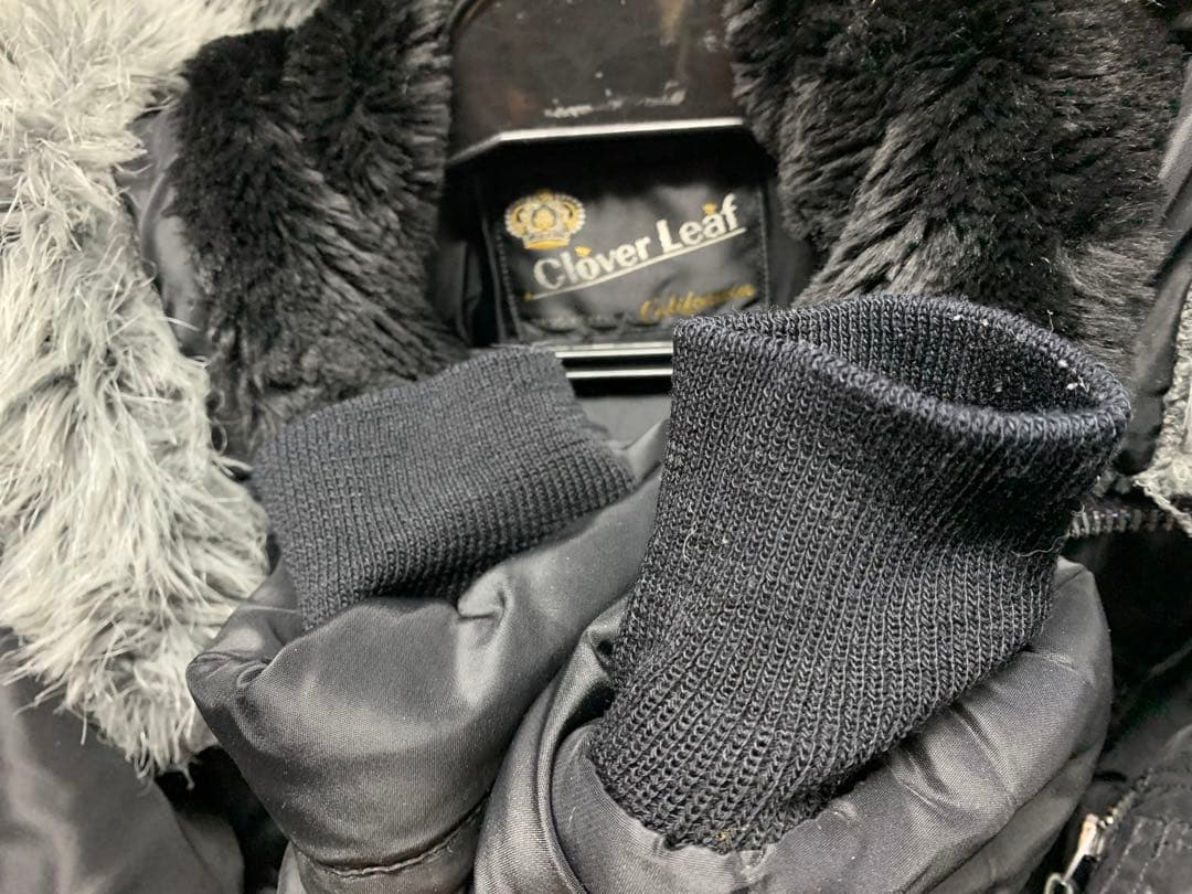 東洋エンタープライズクローバーリーフ ミリタリージャケット 黒 フリーサイズ