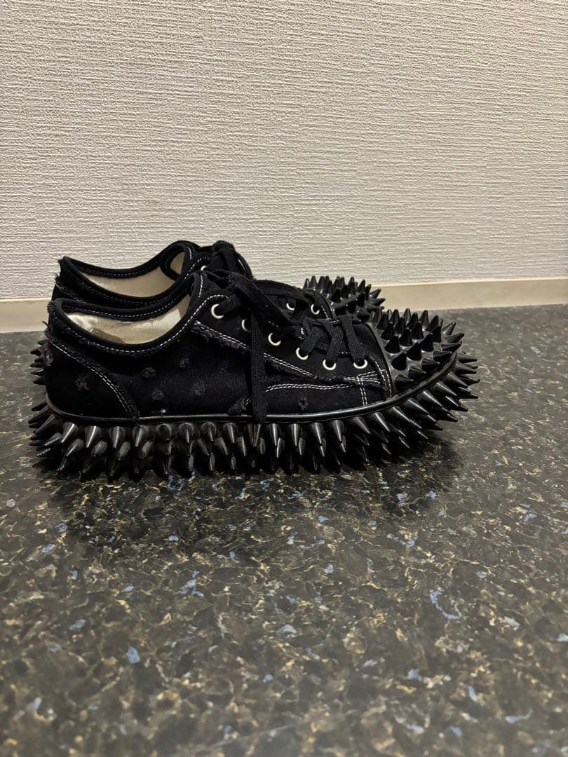 靴 doublet SPIKY CANVAS SNEAKER