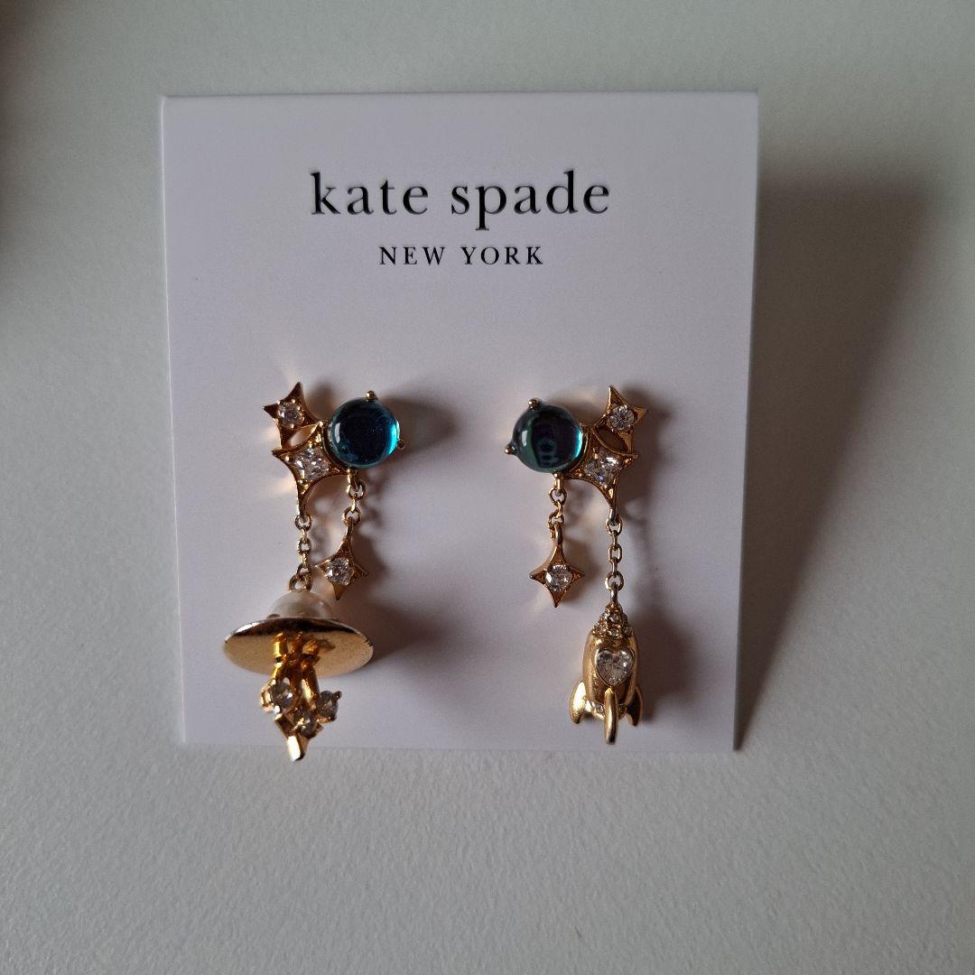 ケイトスペード　スペース　カデット　リニア　ピアス　UFO　ショッパー付