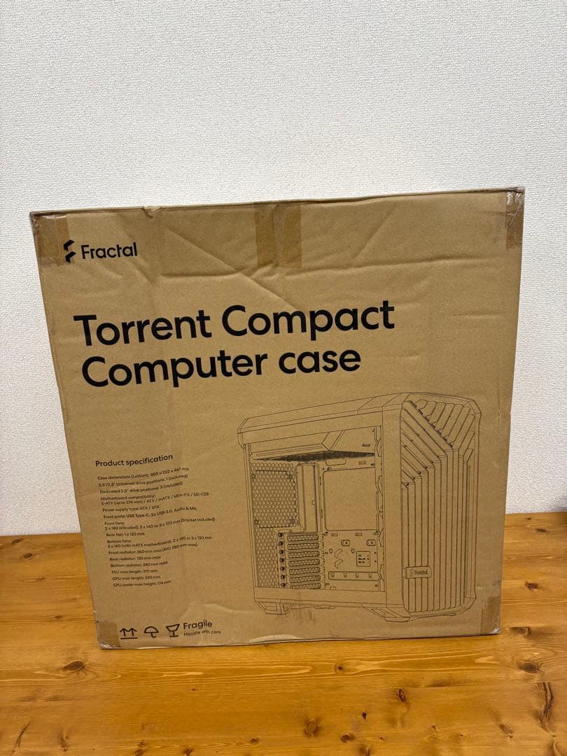 PCケース(自作PC用) FractalDesign Torren Compact TG DarkTint