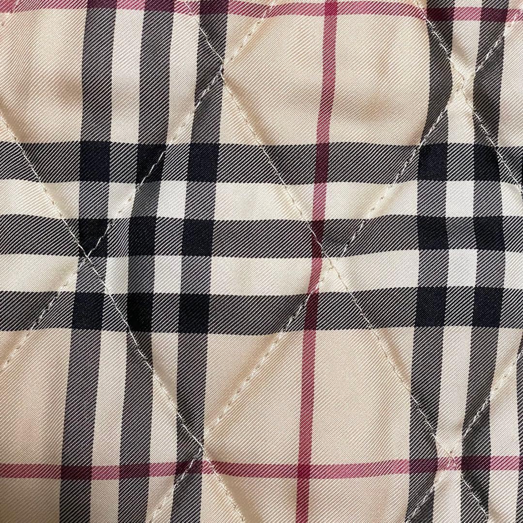 美品 バーバリーロンドン 中綿ベスト 三陽商会 ノバチェック 40 ベージュ