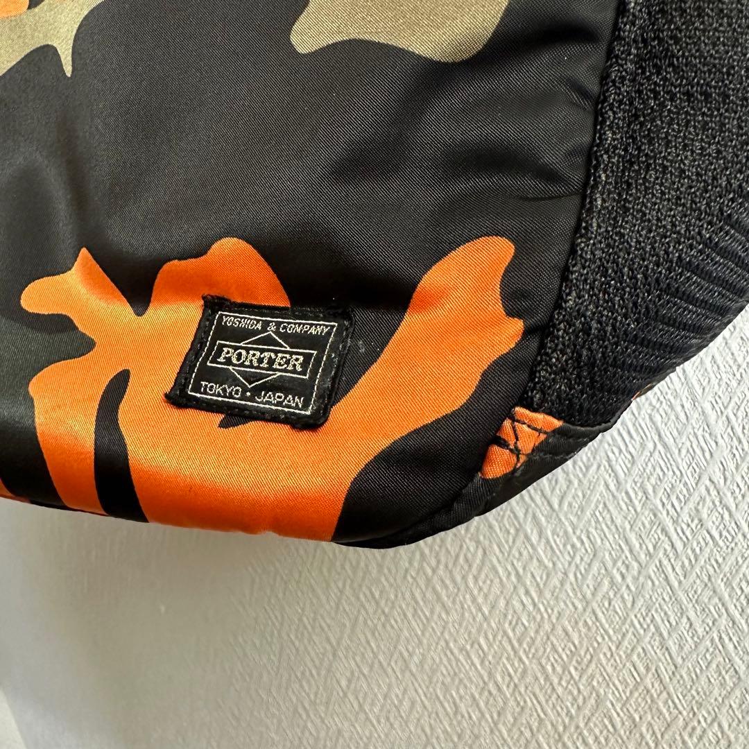 PORTER オレンジカモフラージュ トートバッグ