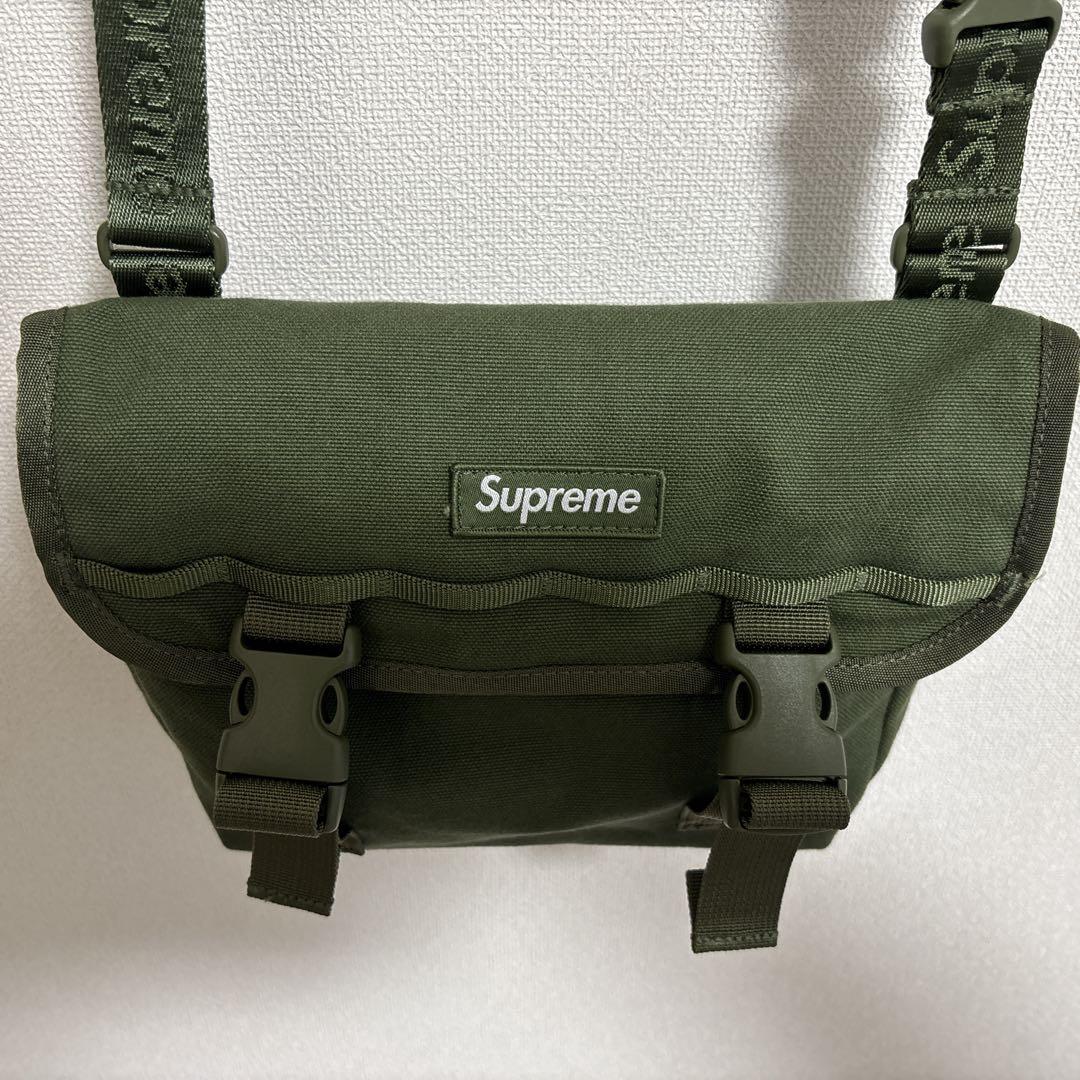 supreme ミニメッセンジャーバッグ オリーブ　ショルダーバッグ