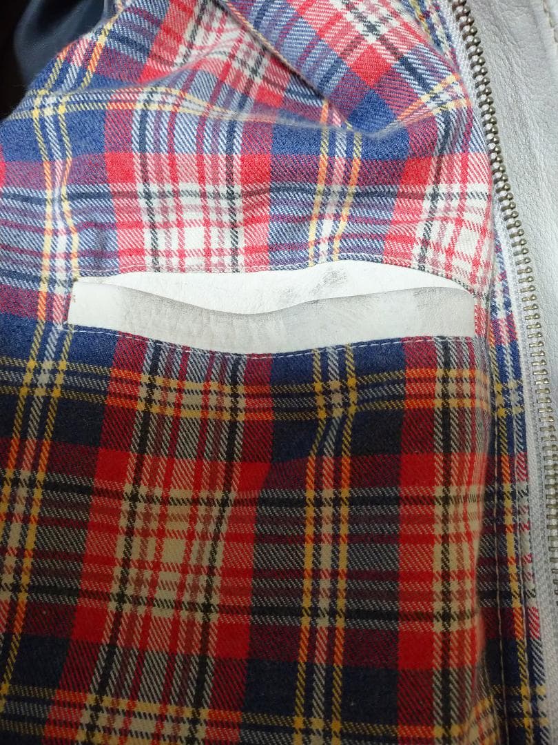 Schott★ショット★シングルライダース★レザー★ダメージ加工 ホワイト白