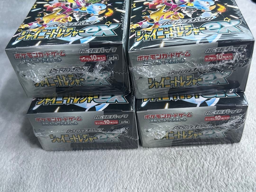 ポケモンカード シャイニートレジャーex 4BOX シュリンク付き
