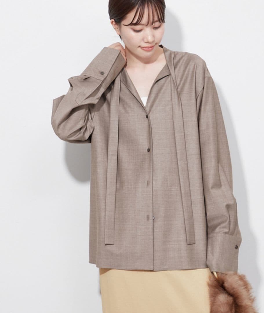 美品◆Plage R’IAM◆Tie ブラウス◆プラージュ