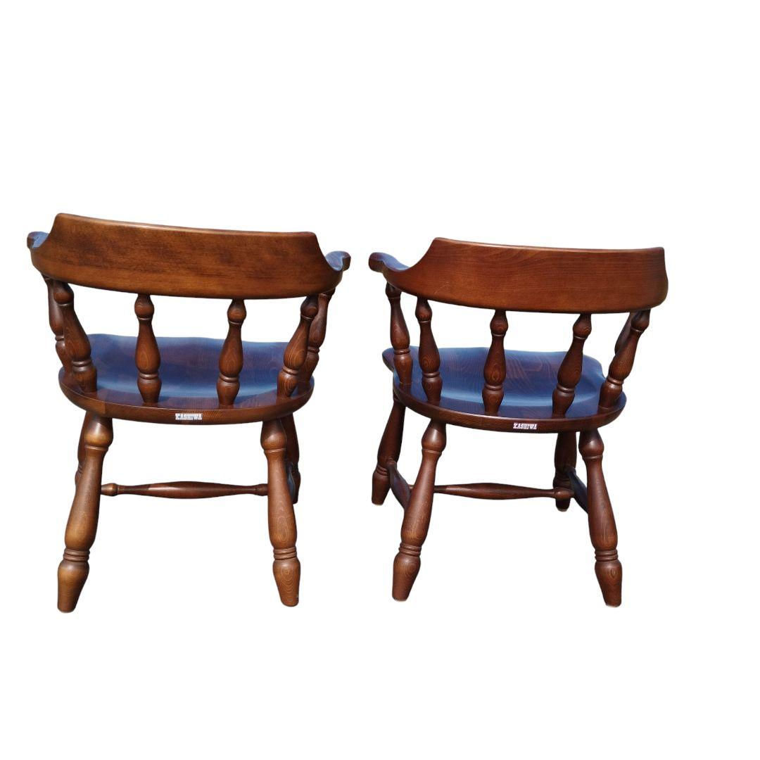 柏木工　キャプテンチェア　アームチェア　ウィンザーチェア 2脚セット