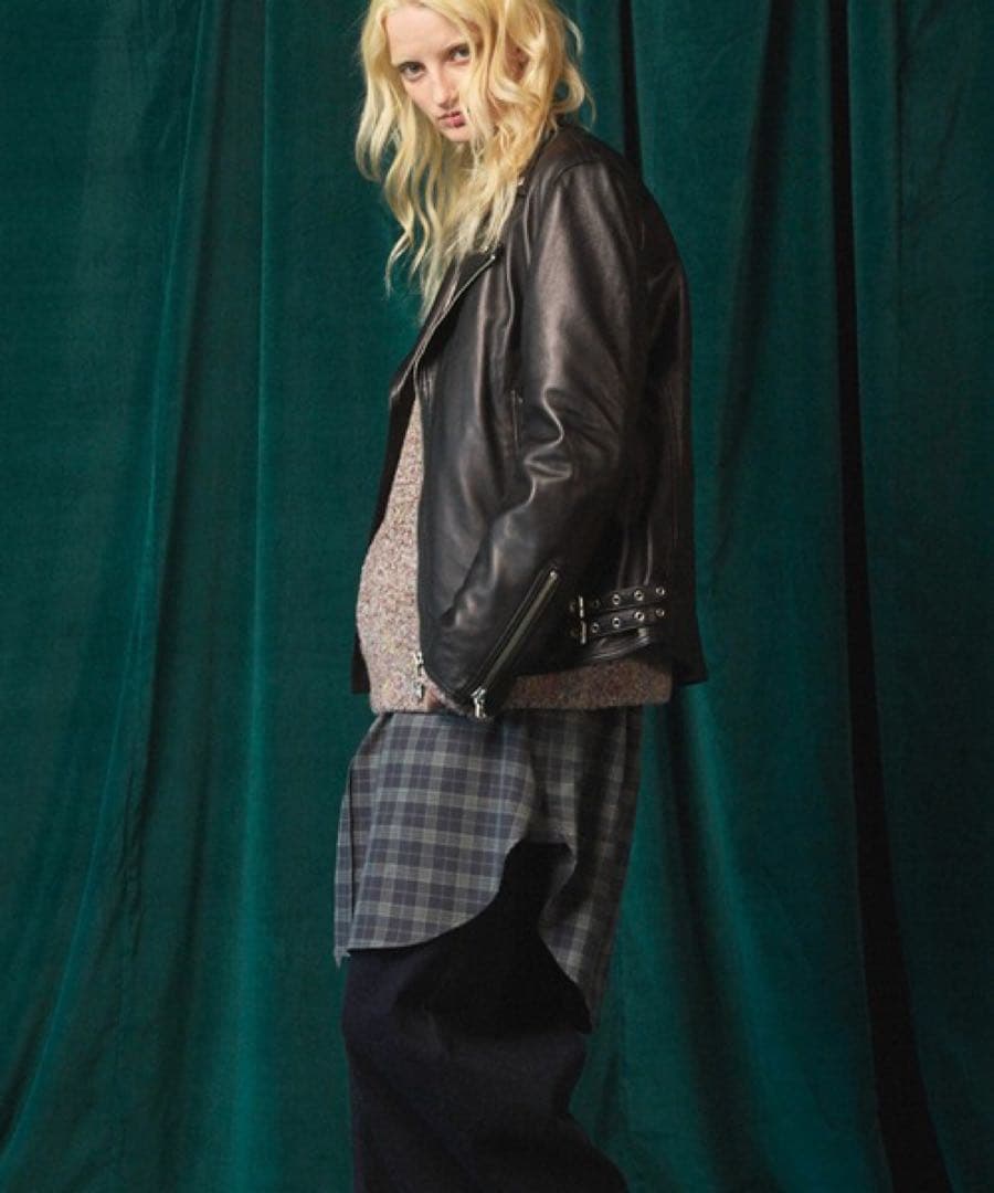 ドレスフィットシープレザーダブルライダースジャケットMAISON SPECIAL