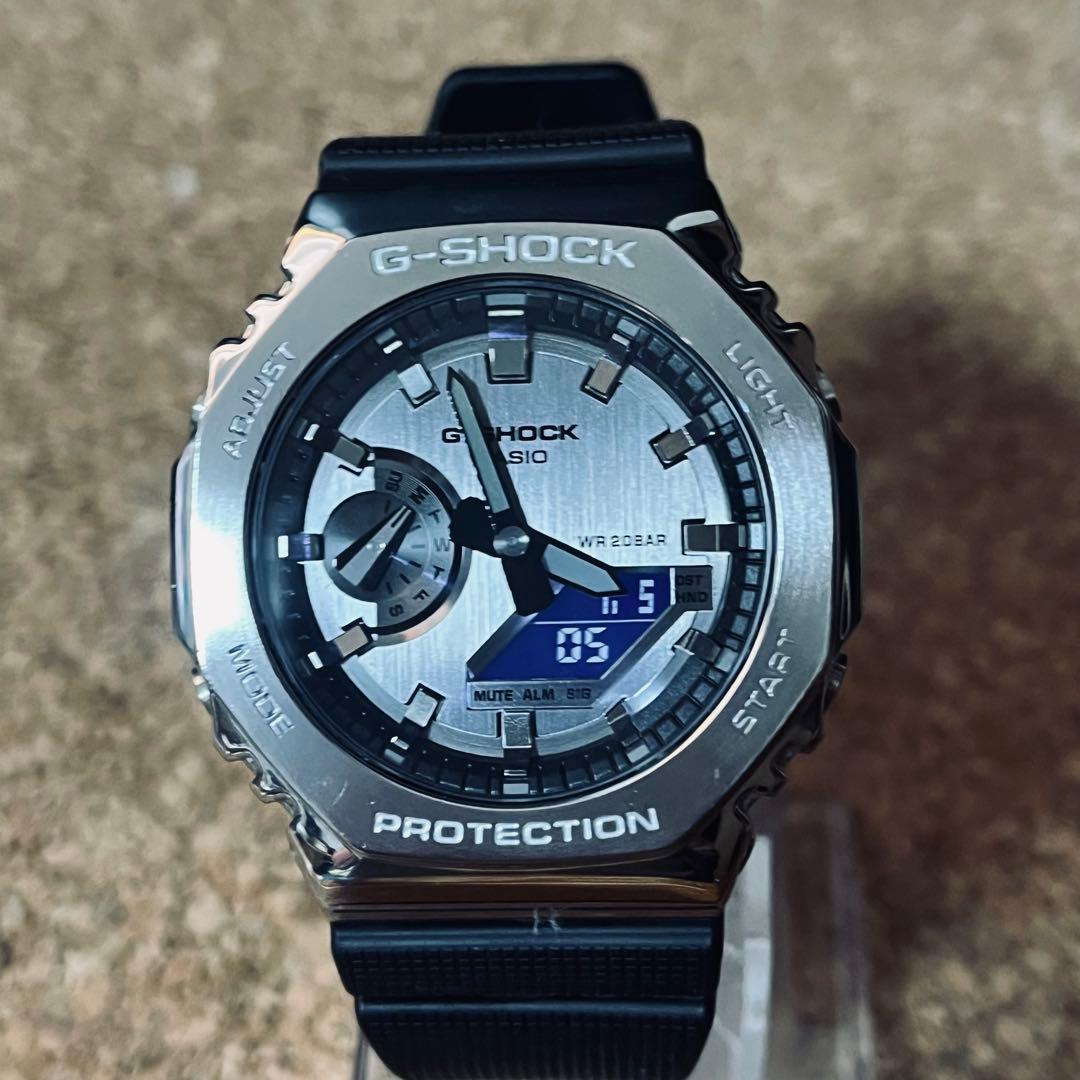 美品】カシオGーSHOCK/GMー2100 ー1AJFメタルカバード国内正規品