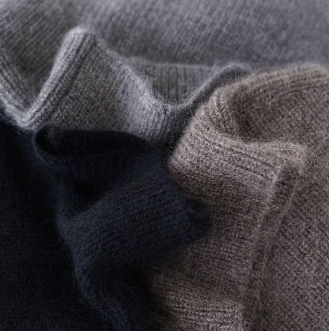 新品　SACRA モヘア アルパカハイネックプルオーバーニット