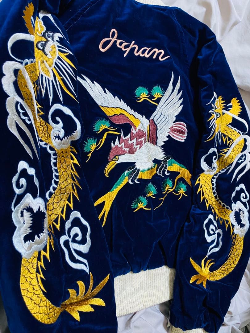 美品 SWITCH 別珍 日本限定 ワシ パンサー スカジャン unisex