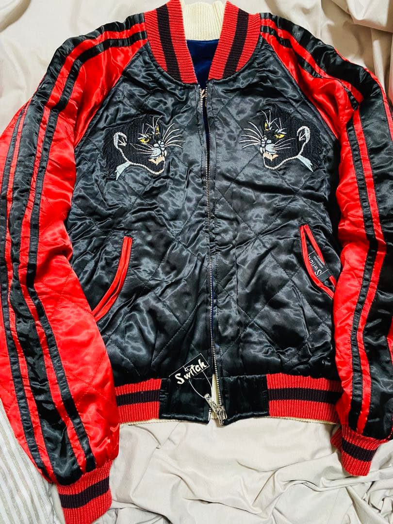 美品 SWITCH 別珍 日本限定 ワシ パンサー スカジャン unisex