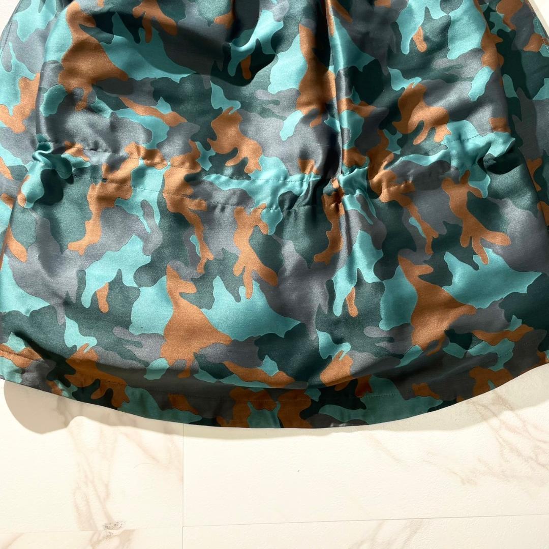 極美品✨モンクレール カモフラ 迷彩 ダウンジャケット フード コート サイズ０