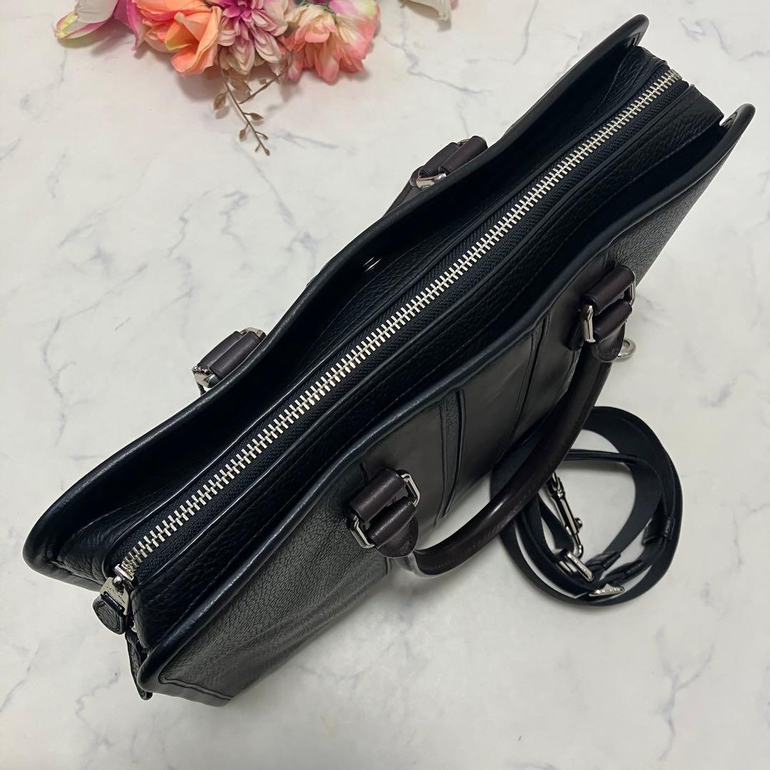 COACH✨コーチ　ビジネスバッグ　ショルダーバッグ　バイカラー