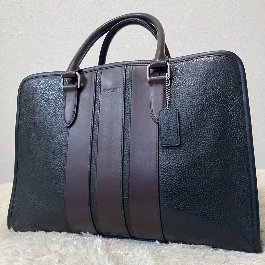 COACH✨コーチ　ビジネスバッグ　ショルダーバッグ　バイカラー