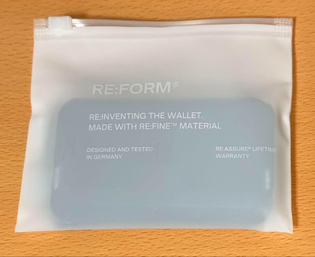 【新品】RE:FORM® RE:01 ミニマリストウォレット 財布