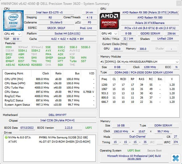 DellワークステーションWin11Pro 24H2 ゲーミンググラボ付き！