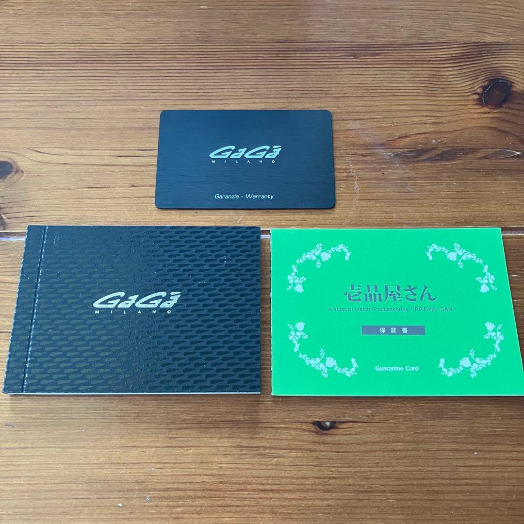 GaGa Milano ガガミラノ　ホワイトレザー 腕時計　アナログ時計