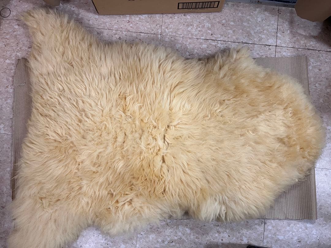 BOWRON ボーロン 天然 ムートンラグ ニュージーランド 羊毛　4枚セット