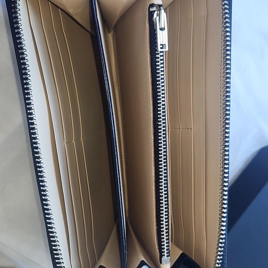 ポーター　カウンター　ラウンドファスナー長財布　ブラック　牛革×馬革　未使用