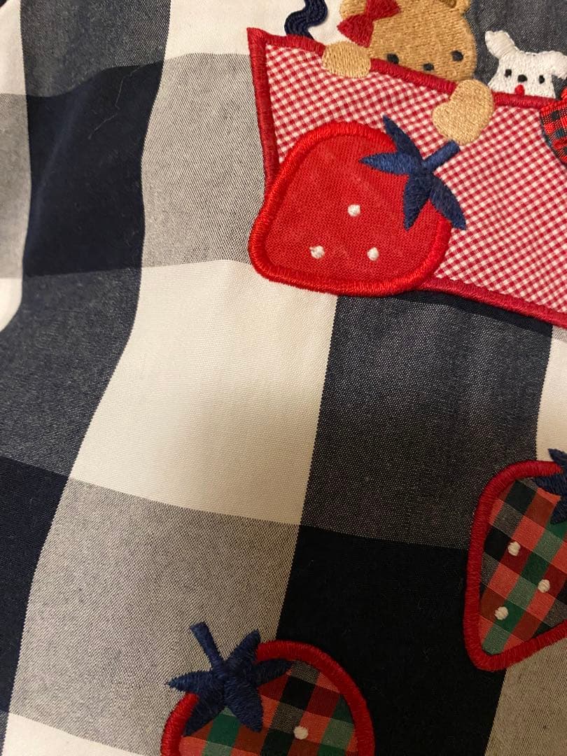 familiar チェック柄ワンピース 80