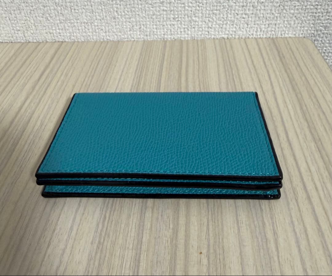 Valextra ターコイズ 名刺入れ