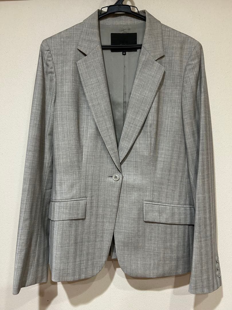 iCB Complete グレー チェック柄 パンツスーツ　42号