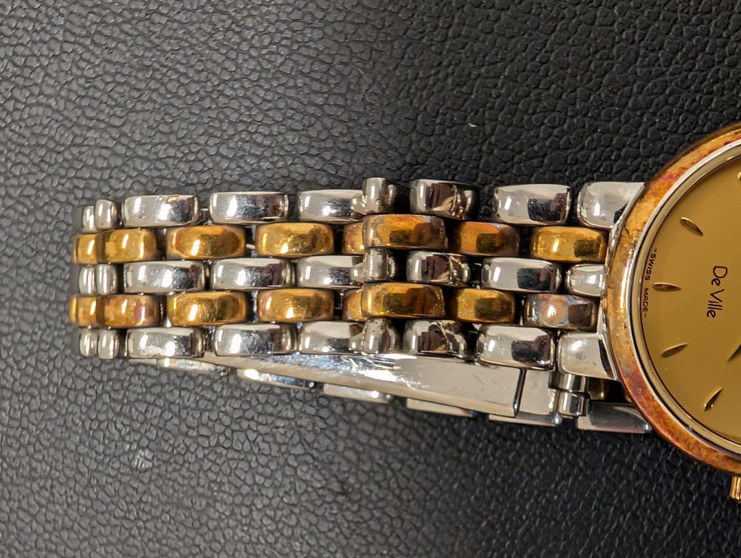 OMEGA De Ville ゴールド シルバー 腕時計 不動