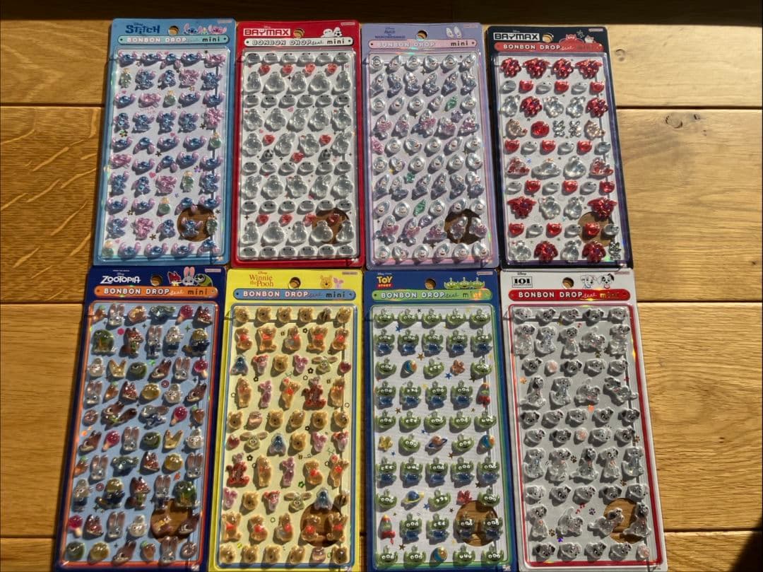 ボンボンドロップシール　ミニmini　ディズニー　8点セット正規品