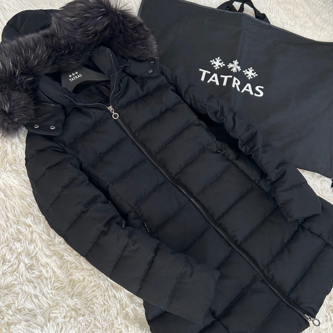 22AW タトラス LAVIANA ダウンコート ブラック ウール 黒 01 S
